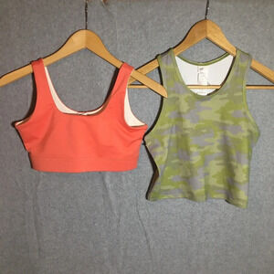 Kids NWT Fabletics Tops Sports Bra Colorful Workout Athletic Cheer Gymnastics